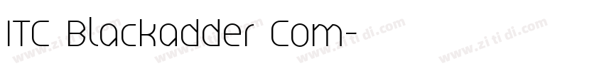 ITC Blackadder Com字体转换